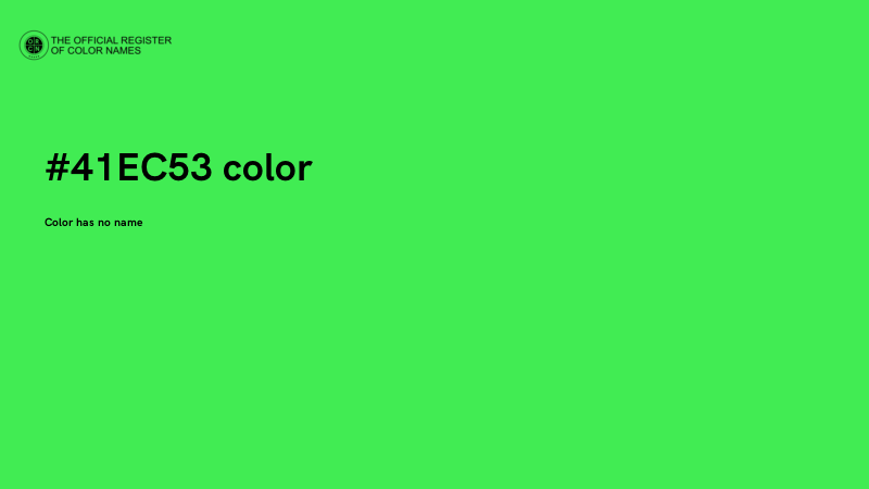 #41EC53 color image
