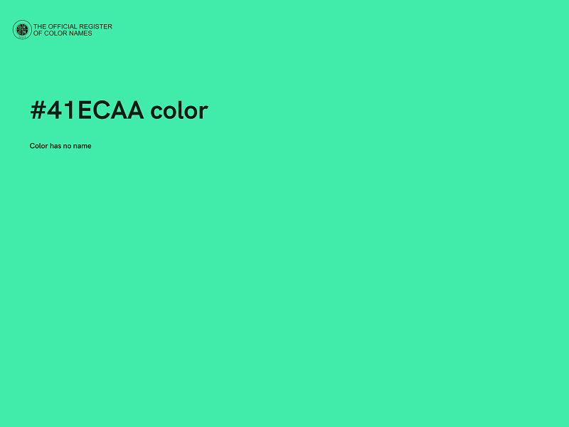 #41ECAA color image