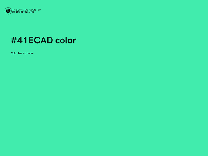 #41ECAD color image