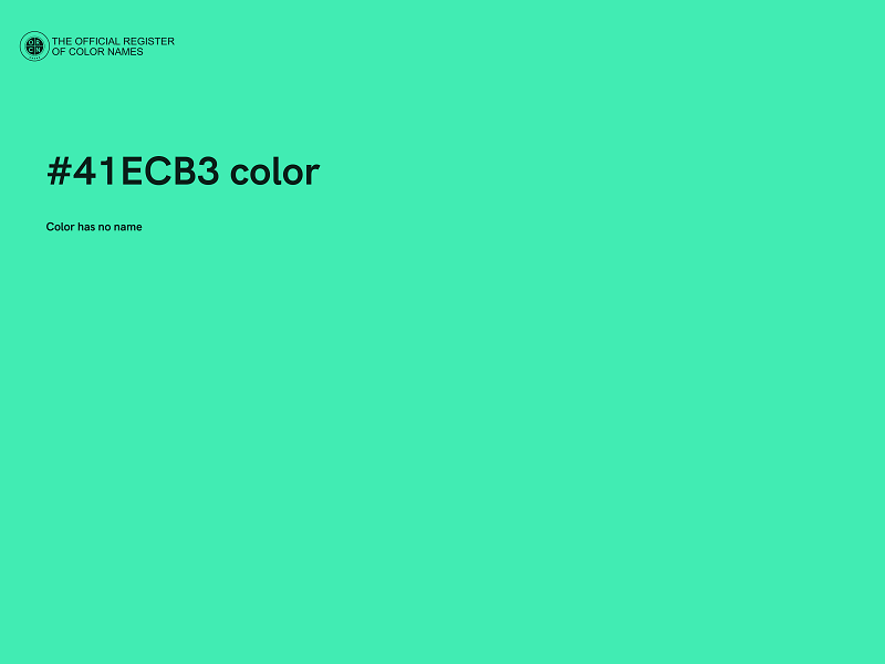 #41ECB3 color image