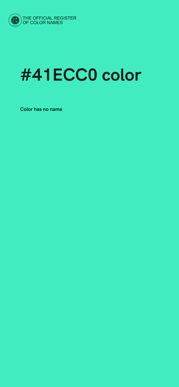 #41ECC0 color image