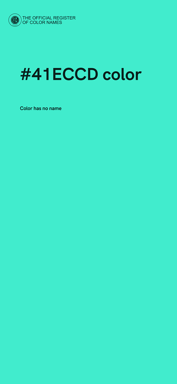 #41ECCD color image