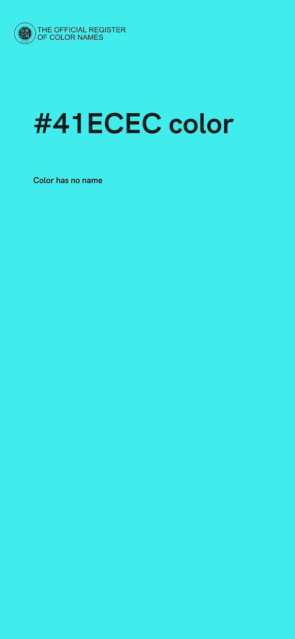 #41ECEC color image