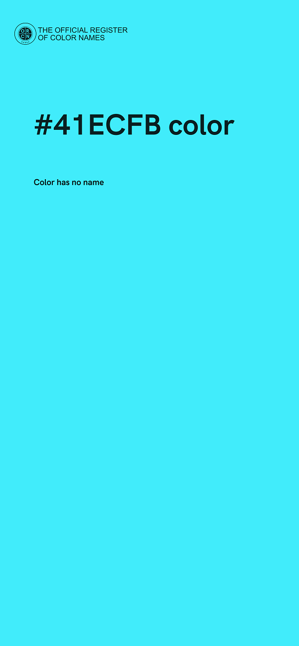 #41ECFB color image
