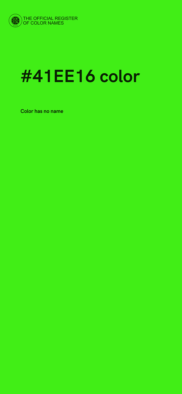 #41EE16 color image