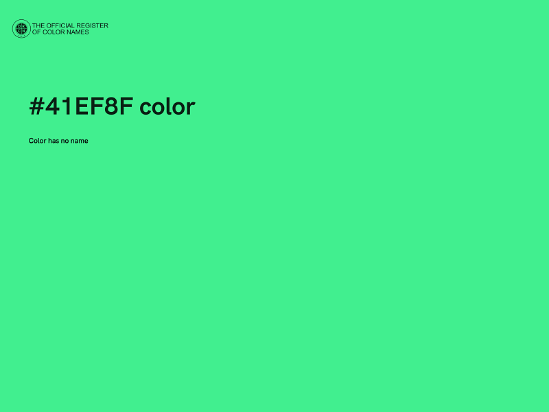 #41EF8F color image