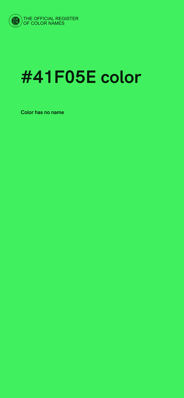 #41F05E color image