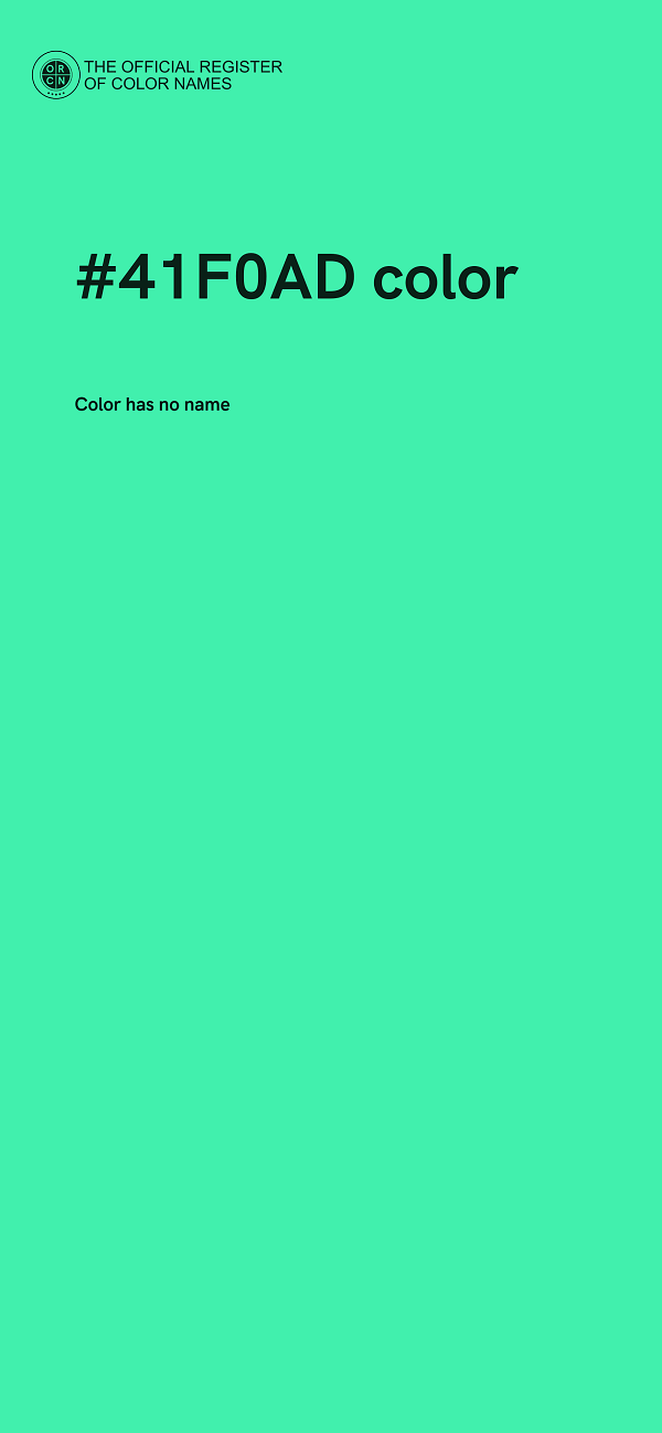 #41F0AD color image
