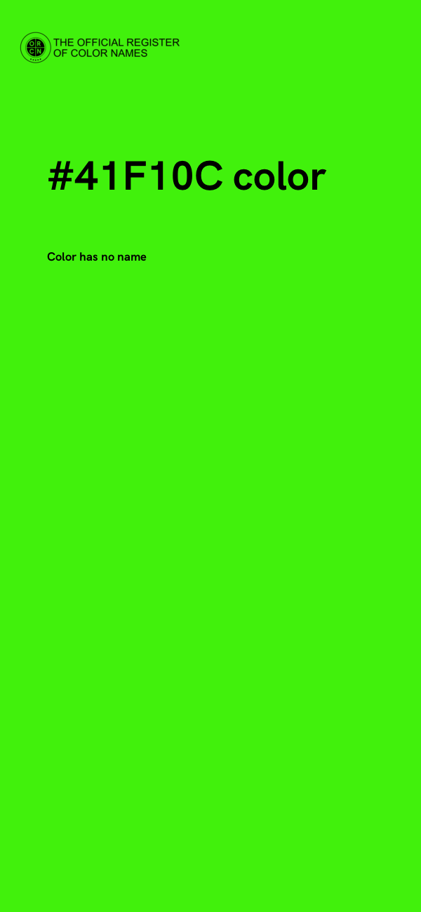 #41F10C color image