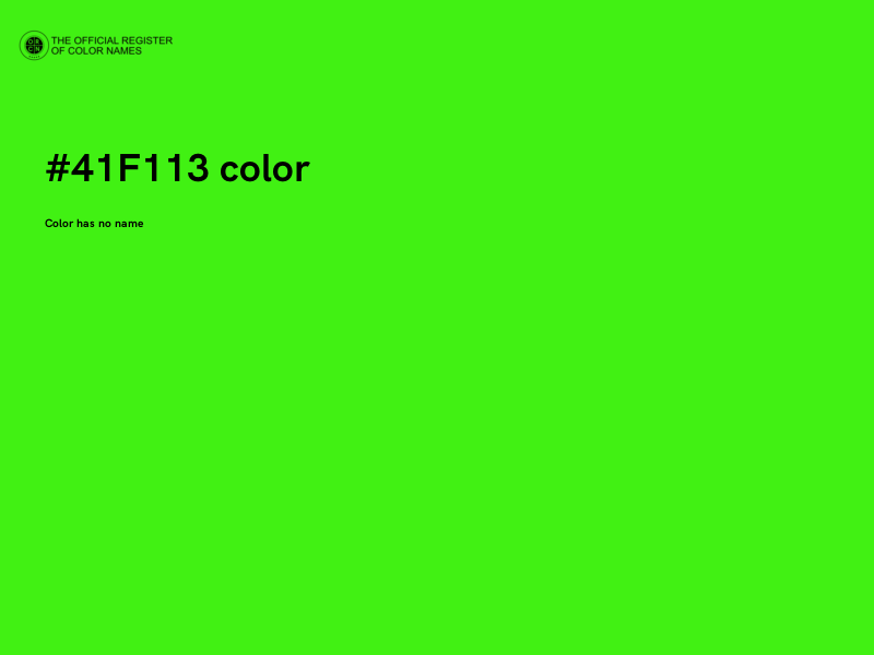 #41F113 color image