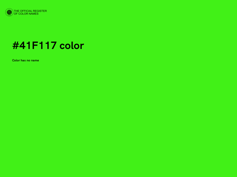 #41F117 color image