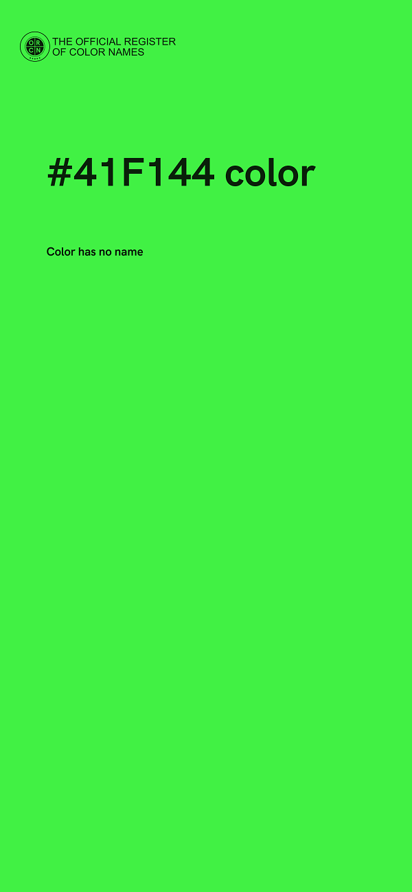 #41F144 color image