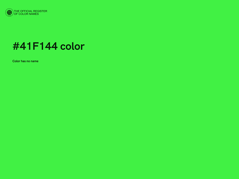 #41F144 color image