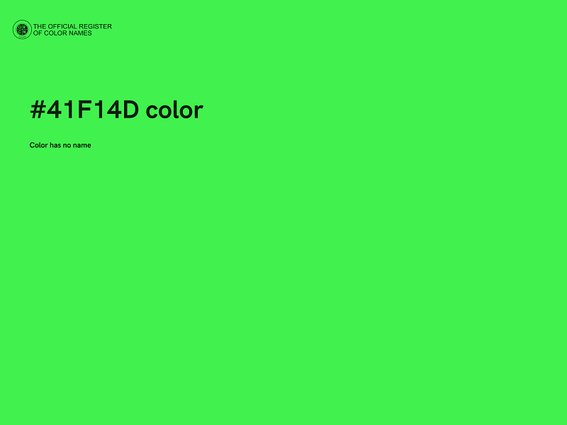 #41F14D color image