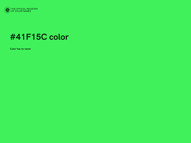 #41F15C color image