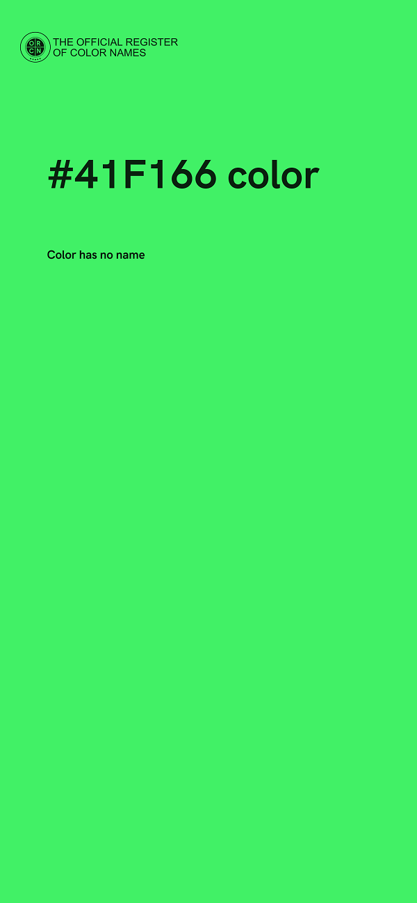 #41F166 color image