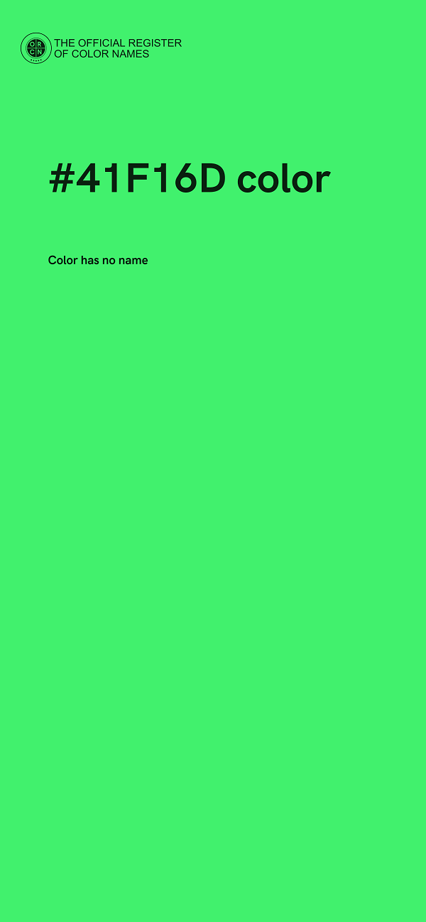 #41F16D color image