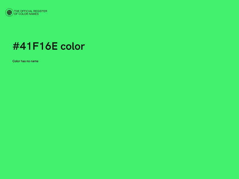 #41F16E color image