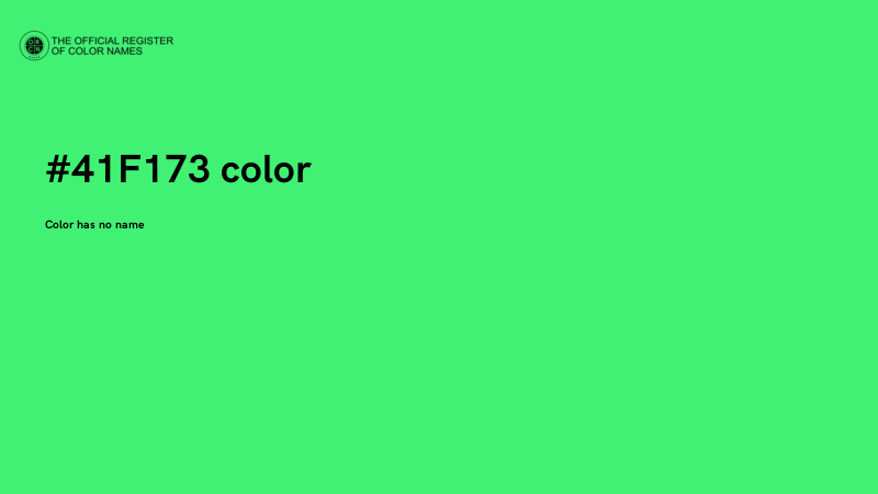 #41F173 color image
