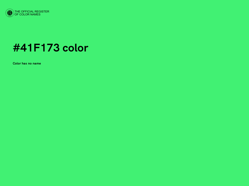 #41F173 color image