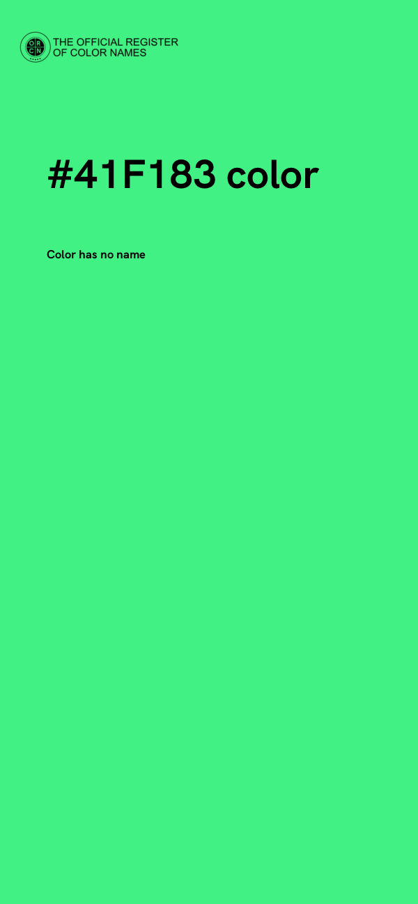 #41F183 color image