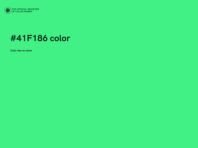#41F186 color image