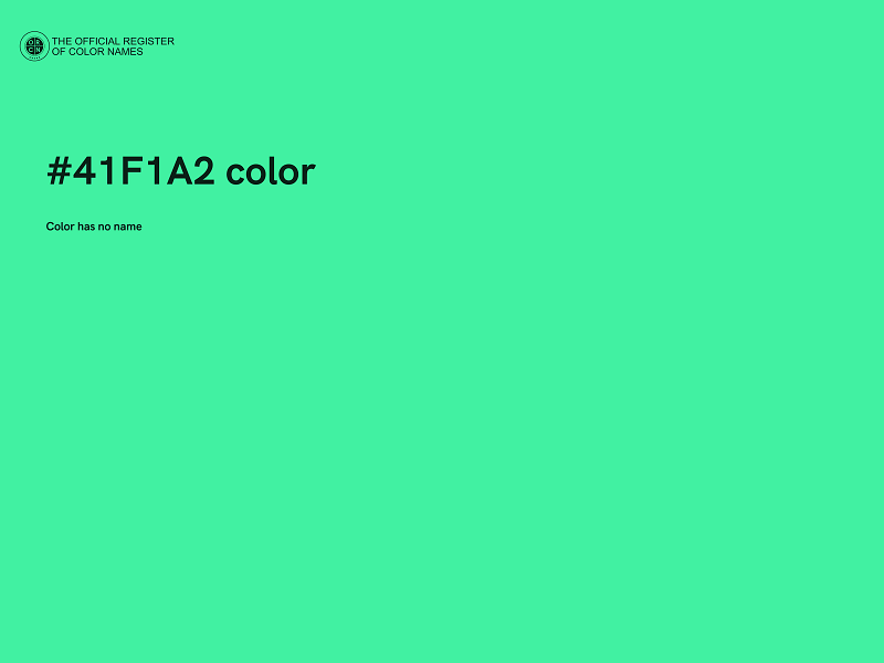 #41F1A2 color image