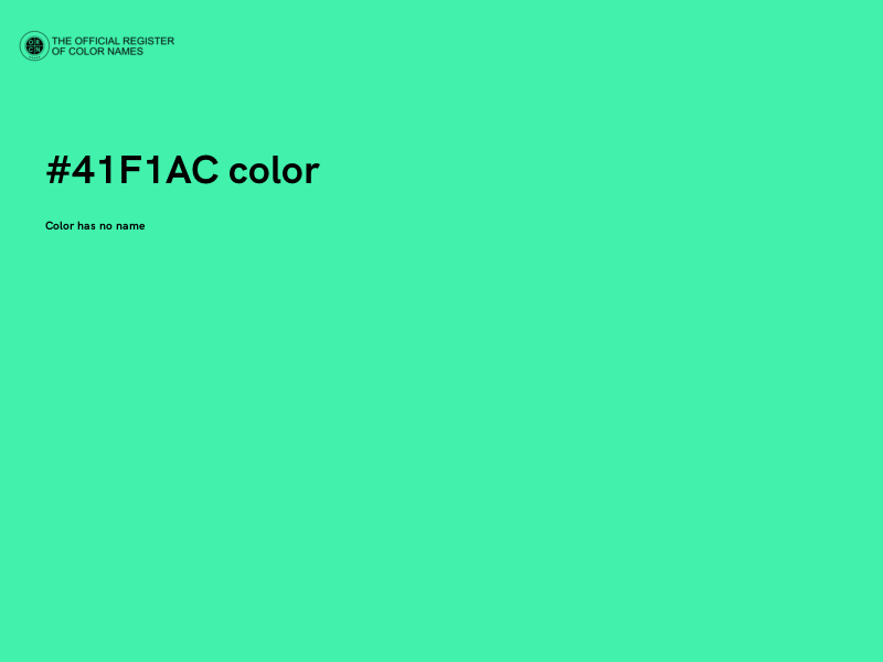 #41F1AC color image