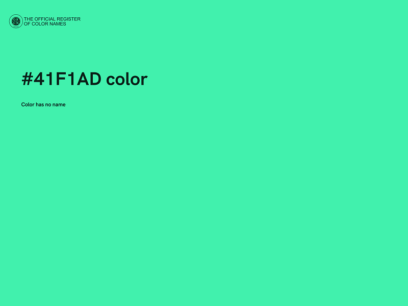 #41F1AD color image