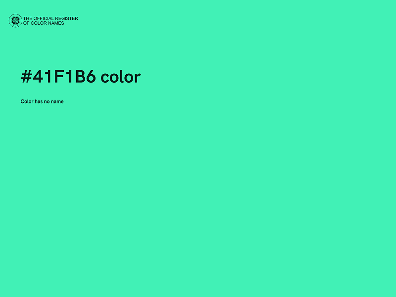 #41F1B6 color image