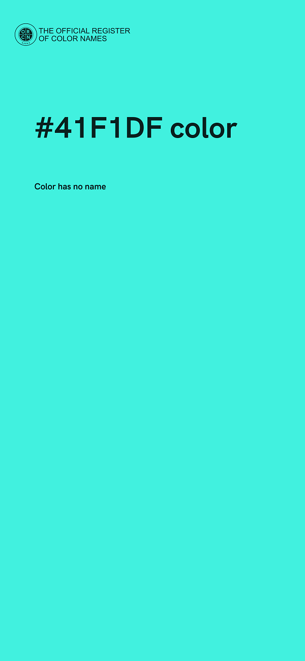 #41F1DF color image
