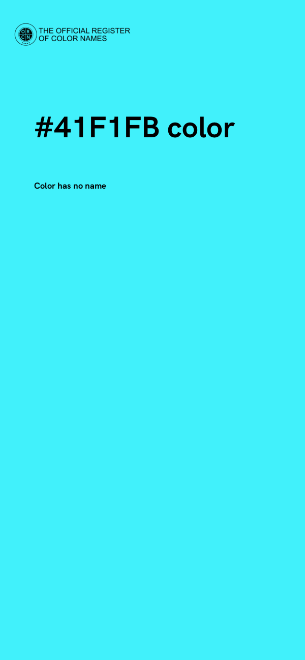 #41F1FB color image
