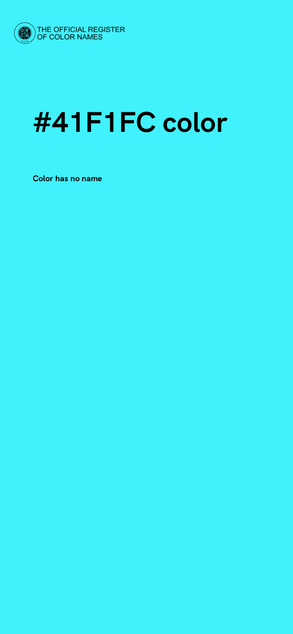 #41F1FC color image