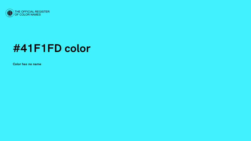 #41F1FD color image