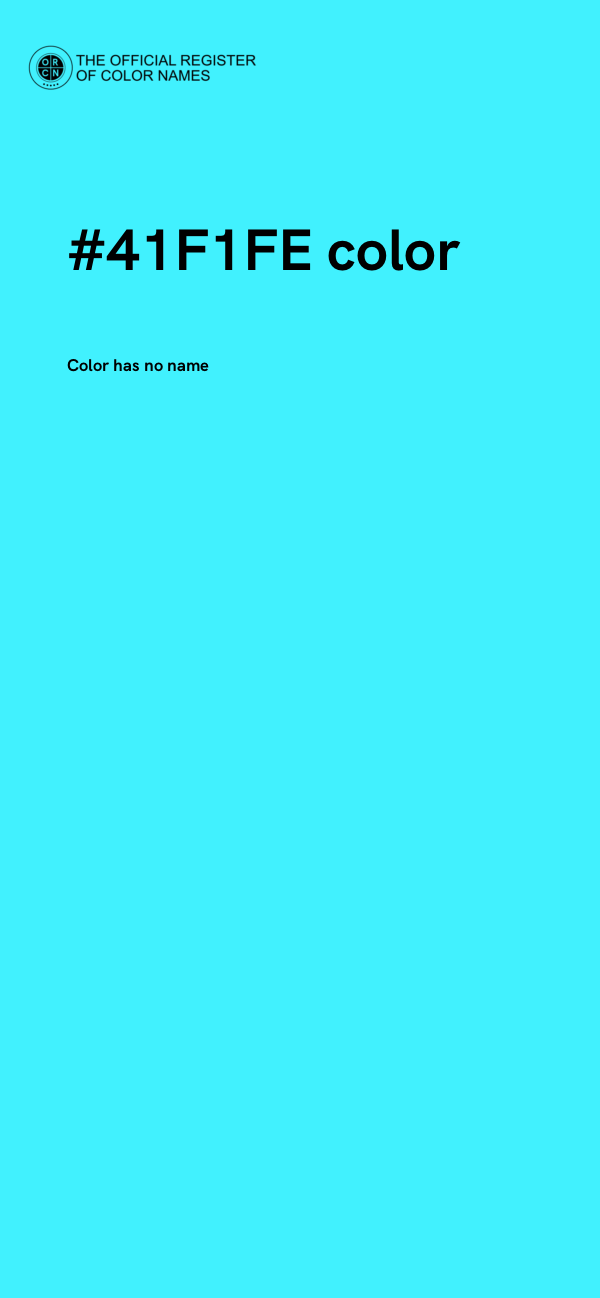 #41F1FE color image