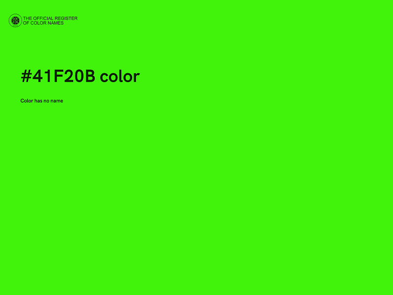 #41F20B color image