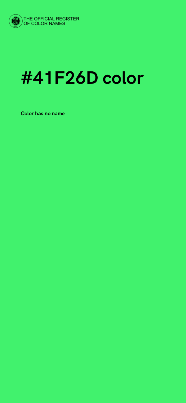 #41F26D color image