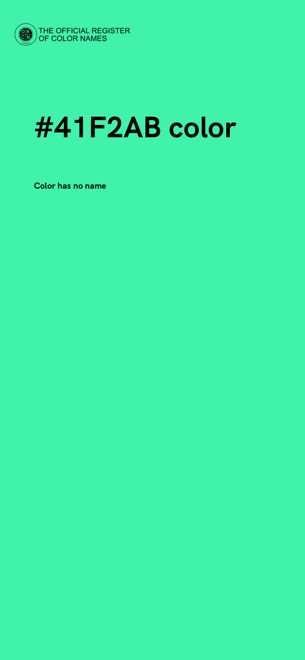 #41F2AB color image
