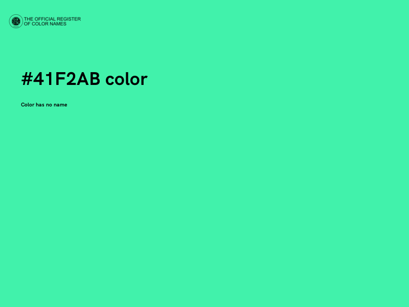 #41F2AB color image