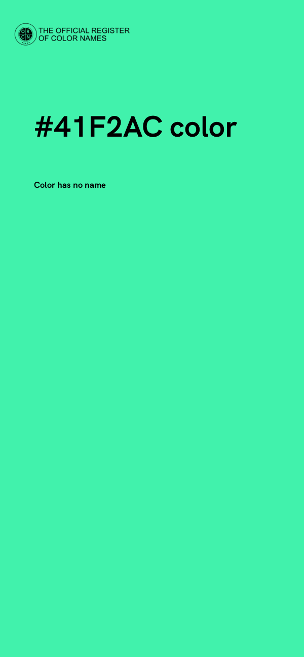 #41F2AC color image