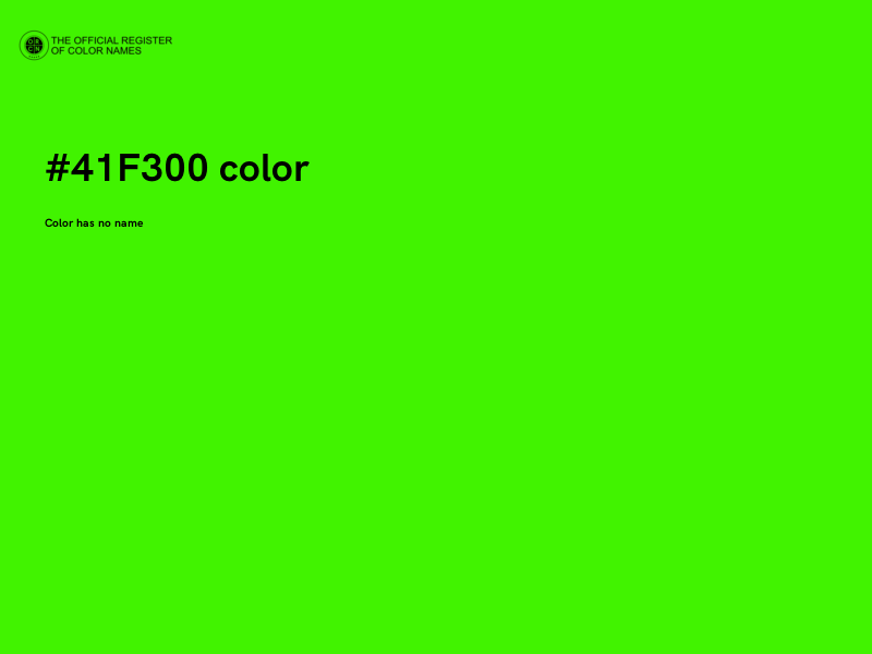 #41F300 color image