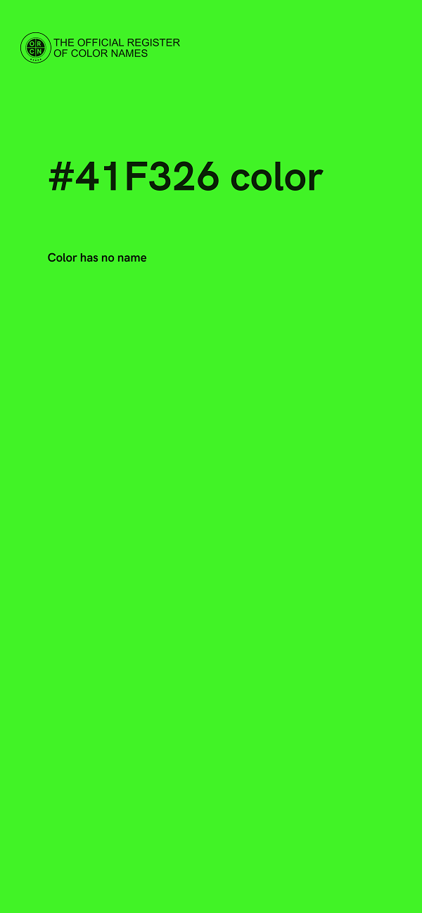#41F326 color image