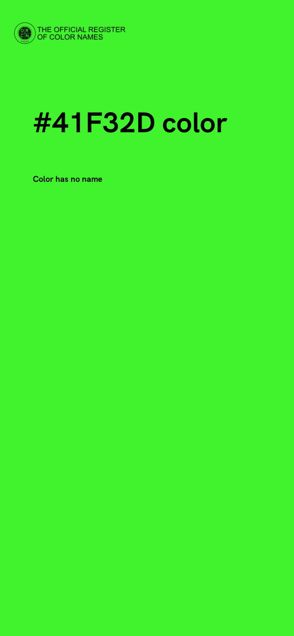 #41F32D color image