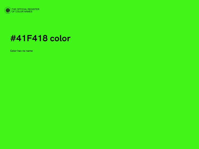 #41F418 color image