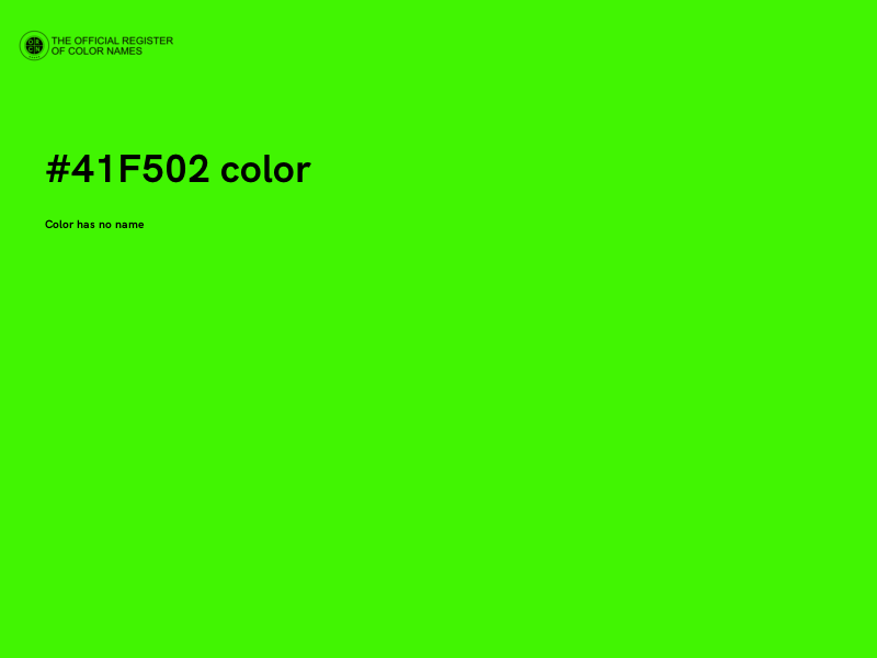 #41F502 color image