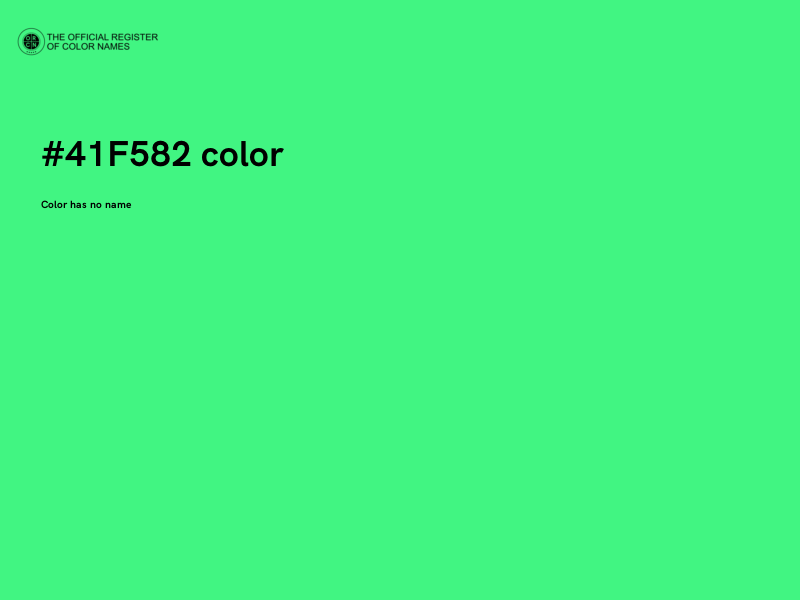 #41F582 color image
