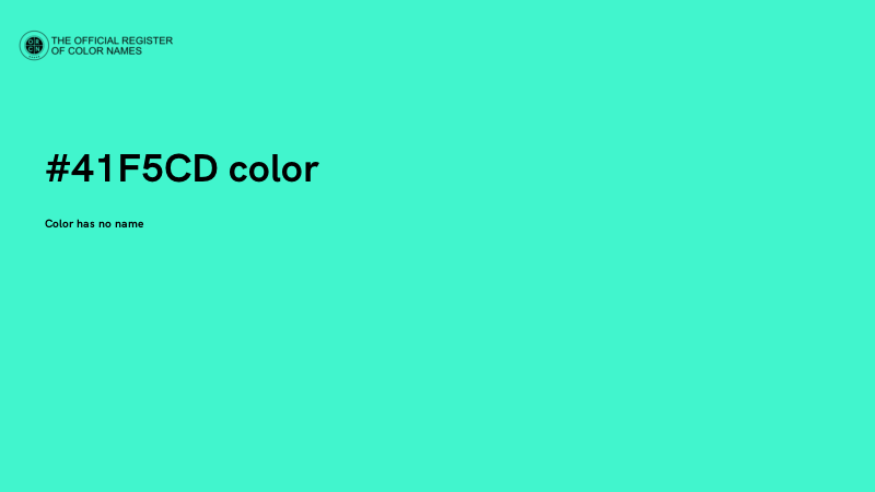 #41F5CD color image