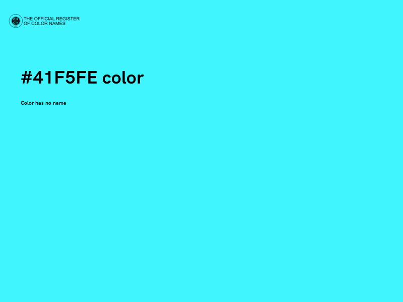 #41F5FE color image