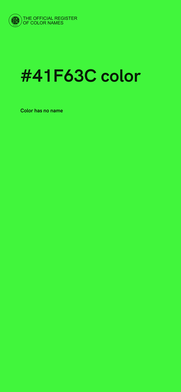 #41F63C color image