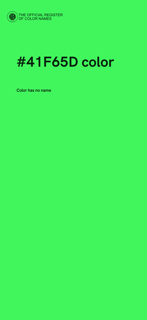 #41F65D color image